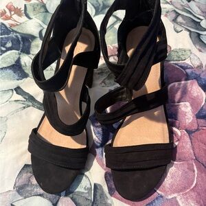 Charlotte Russe Black Strappy Sandals